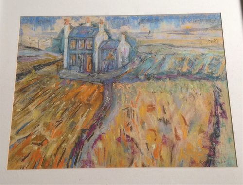 Kath. Now the corn is cut, pastel.